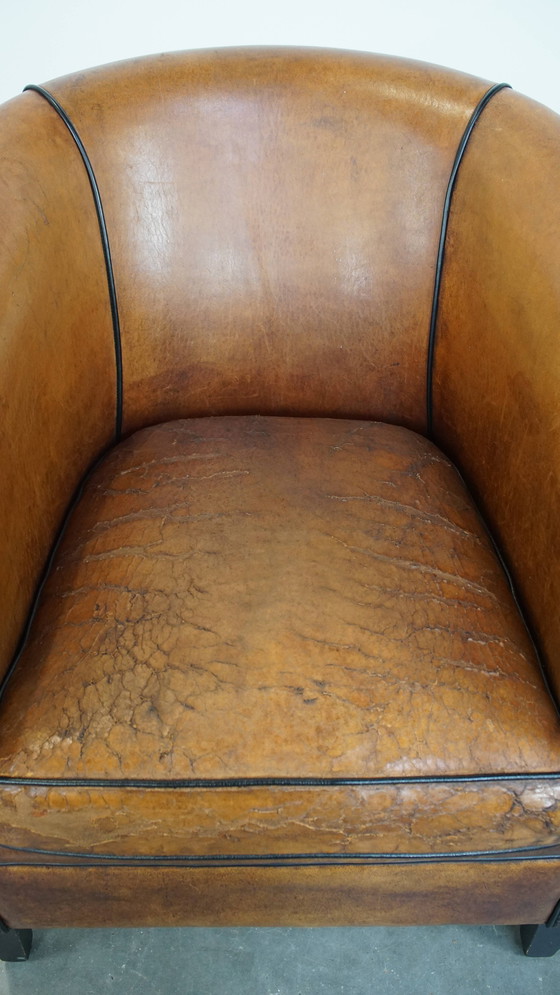 Image 1 of Fauteuil club en peau de mouton