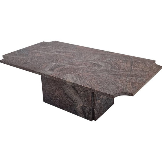 Image 1 of Table basse vintage italienne en granit, années 1980