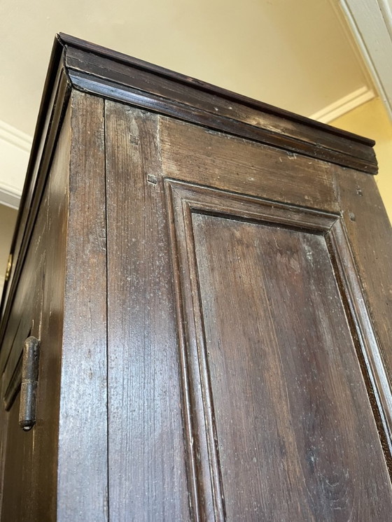 Image 1 of Buffet ancien français Armoire de cuisine Armoire de service Bois Rustique 2 Pièces