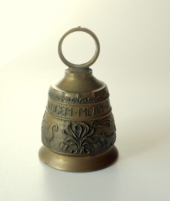 Image 1 of Grande Cloche Lourde - Laiton - Cloche de table - Vintage des années 1960