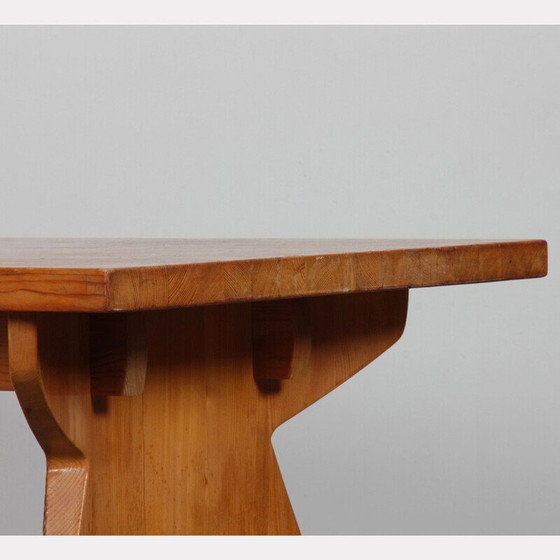 Image 1 of Table de salle à manger vintage en pin massif par Jacob Kielland-Brandt pour I. Christiansen, 1960