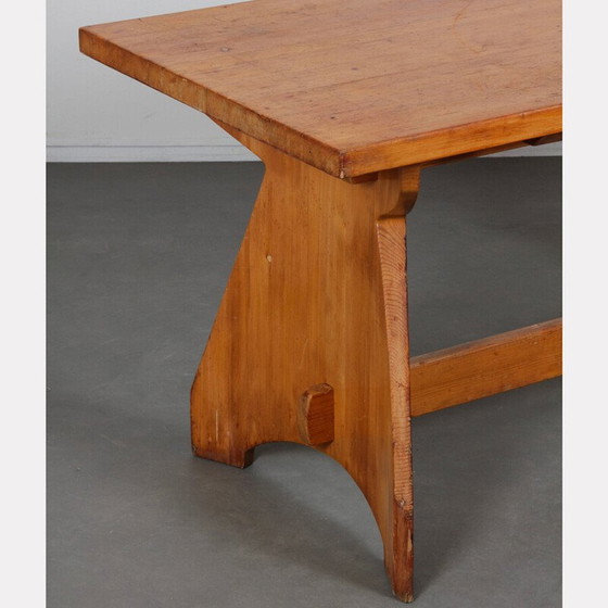Image 1 of Table de salle à manger vintage en pin massif par Jacob Kielland-Brandt pour I. Christiansen, 1960