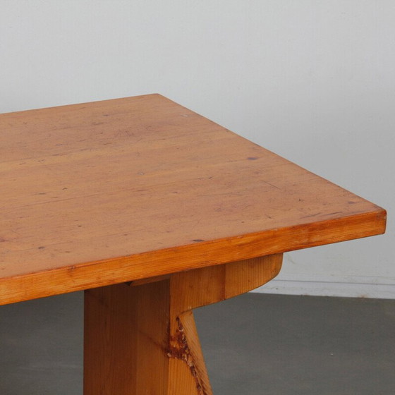 Image 1 of Table de salle à manger vintage en pin massif par Jacob Kielland-Brandt pour I. Christiansen, 1960