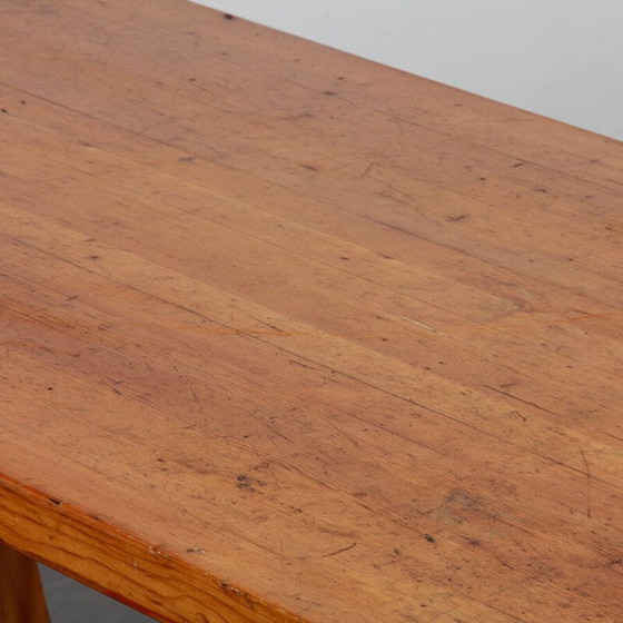 Image 1 of Table de salle à manger vintage en pin massif par Jacob Kielland-Brandt pour I. Christiansen, 1960