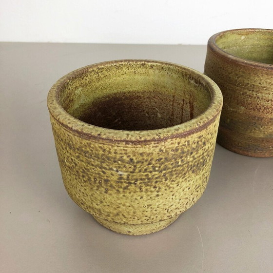 Image 1 of Ensemble de 3 vases en céramique vintage par Piet Knepper pour Mobach, Pays-Bas 1970