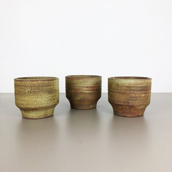 Image 1 of Ensemble de 3 vases en céramique vintage par Piet Knepper pour Mobach, Pays-Bas 1970