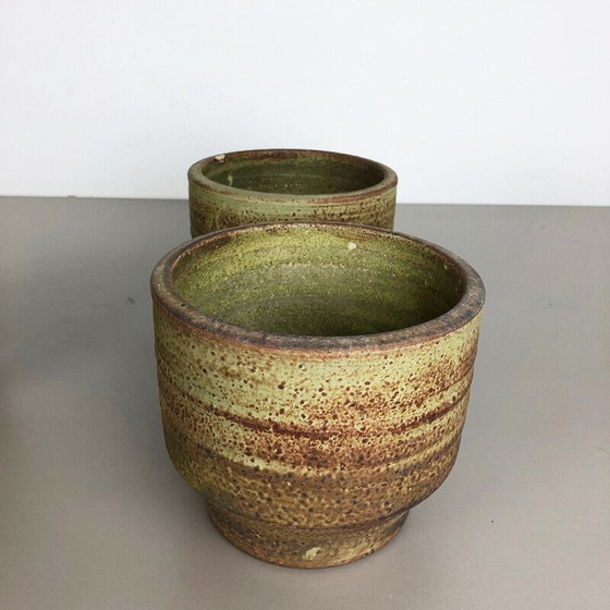 Image 1 of Ensemble de 3 vases en céramique vintage par Piet Knepper pour Mobach, Pays-Bas 1970