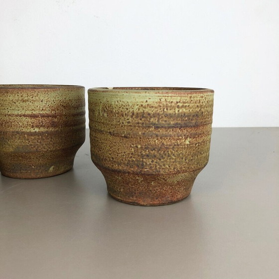 Image 1 of Ensemble de 3 vases en céramique vintage par Piet Knepper pour Mobach, Pays-Bas 1970