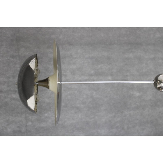 Image 1 of Lustre Bauhaus vintage en acier chromé pour Anyz, Tchécoslovaquie 1930