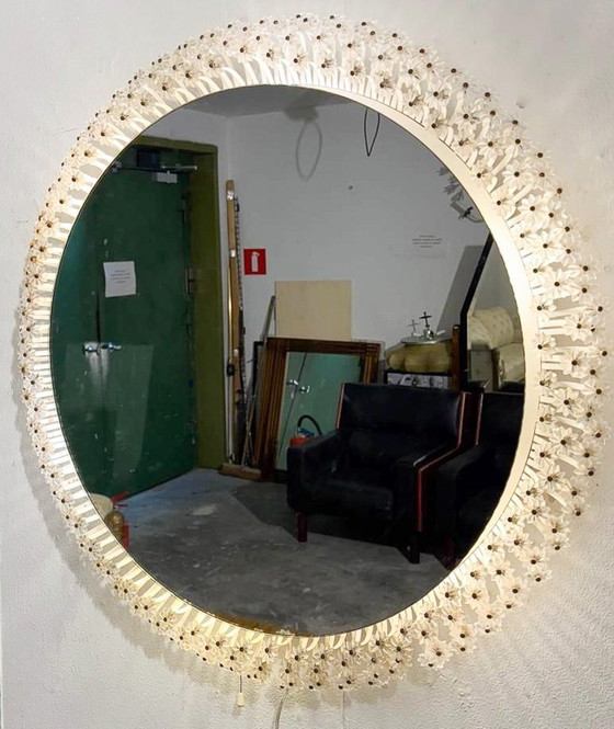 Image 1 of Miroir floral d'Emil Stejnar pour Ruper Nikoll, 1950, Autriche