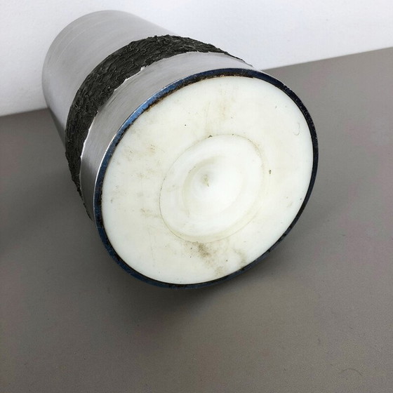 Image 1 of Paire de vases en acier vintage, Allemagne 1970