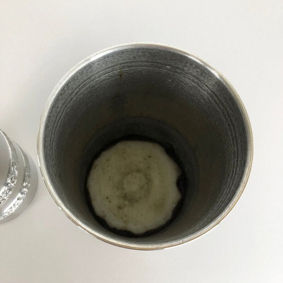 Image 1 of Paire de vases en acier vintage, Allemagne 1970