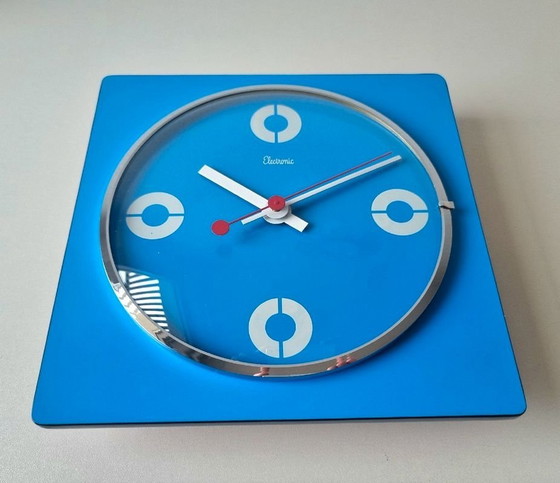 Image 1 of Horloge Vintage • Formica • Odo • Space Age • 1970
