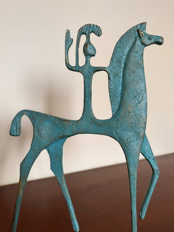 Image 1 of Cheval Étrusque Bronze Années 70