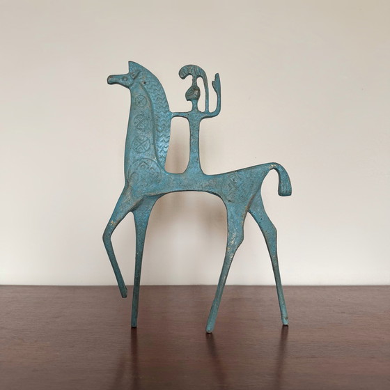 Image 1 of Cheval Étrusque Bronze Années 70