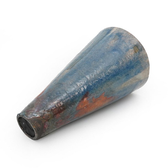 Image 1 of Vase conique vintage en céramique émaillée, 1970