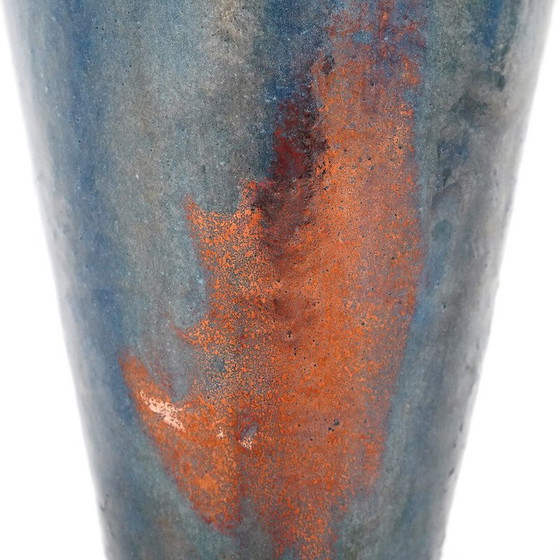 Image 1 of Vase conique vintage en céramique émaillée, 1970