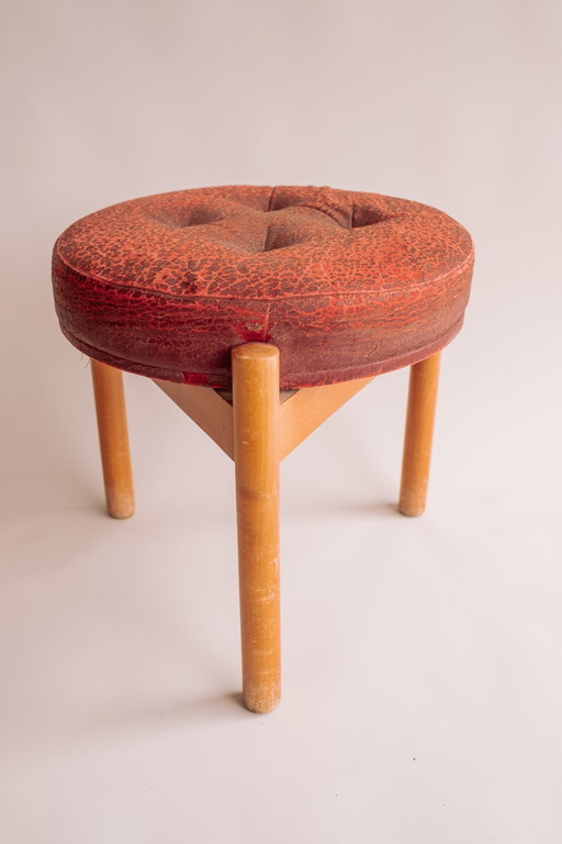 Tabouret tripode par Hugo Frandsen pour Spøttrup