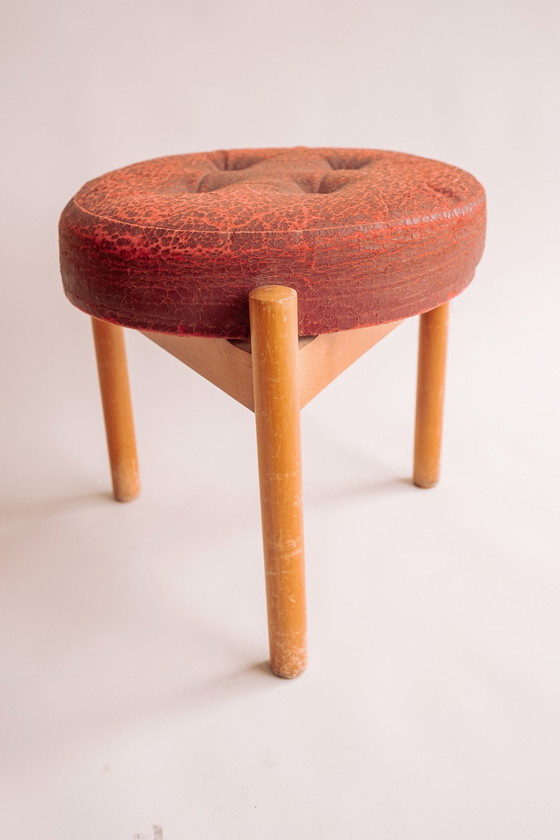 Image 1 of Tabouret tripode par Hugo Frandsen pour Spøttrup