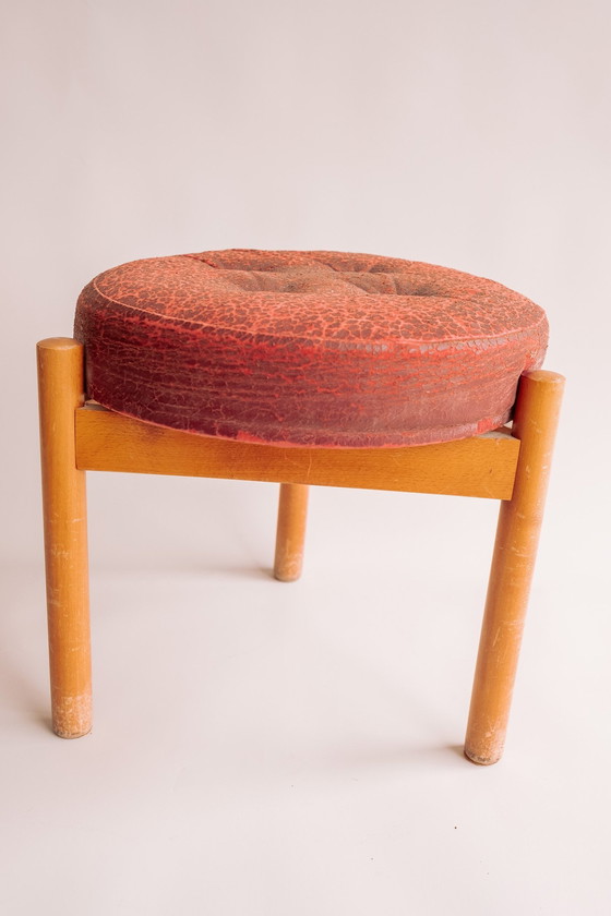 Image 1 of Tabouret tripode par Hugo Frandsen pour Spøttrup