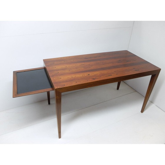 Image 1 of Table basse vintage en bois de rose par Severin Hansen pour Haslev Möbelfabrik, Danemark 1960