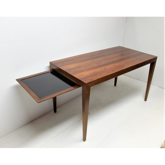 Image 1 of Table basse vintage en bois de rose par Severin Hansen pour Haslev Möbelfabrik, Danemark 1960