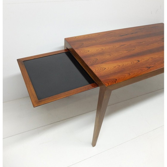 Image 1 of Table basse vintage en bois de rose par Severin Hansen pour Haslev Möbelfabrik, Danemark 1960