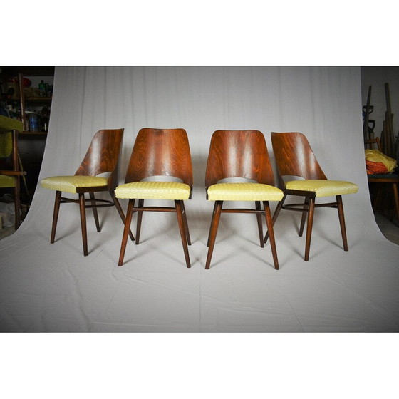 Image 1 of Ensemble de 4 chaises de salle à manger vintage, Ton by Oswald Haerdtl Expo 58 1950s