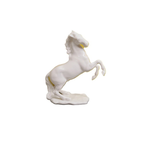 Cheval en porcelaine de Hutschenreuther, années 1980