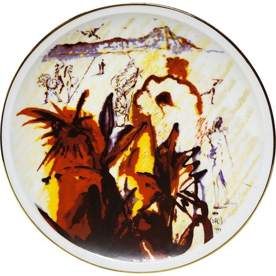 Image 1 of Plaque vintage n 315 de Salvador Dalì, Italie 1980