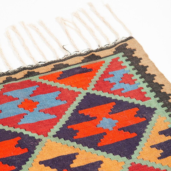 Image 1 of Tapis vintage Kelim à double face
