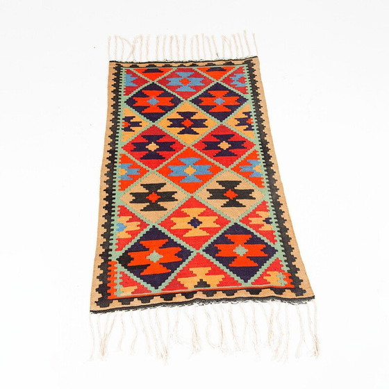Image 1 of Tapis vintage Kelim à double face