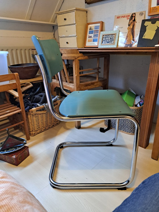 Image 1 of Chaise Thonet, bleue