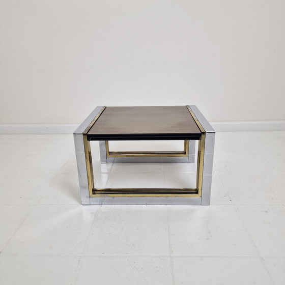 Image 1 of Ensemble de 3 tables gigognes Modern Regency par Belgo Chrom, 1980's