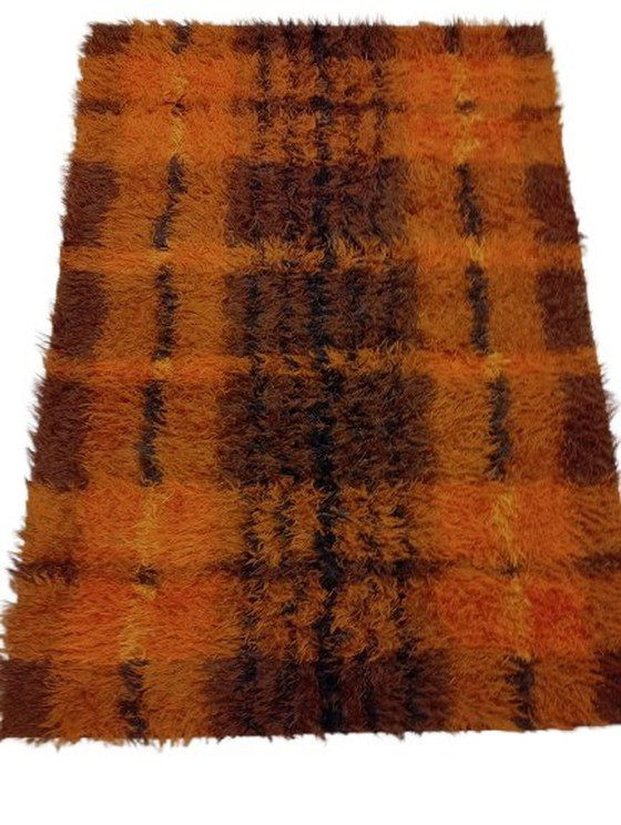 Image 1 of Tapis suédois Mid Century Rya par Tabergs Sweden