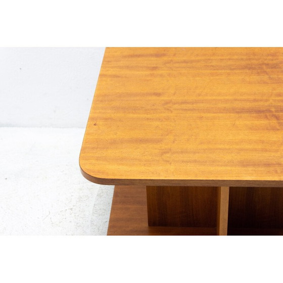 Image 1 of Table basse de bureau vintage sur roulettes, Tchécoslovaquie 1970