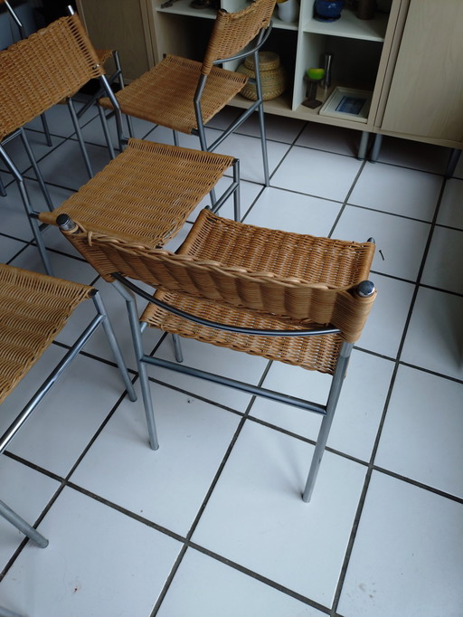 Ensemble de 9 chaises Martin Visser / Spectrum Se05