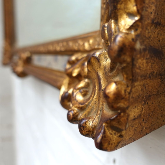 Image 1 of Miroir Deknudt vintage plaqué or