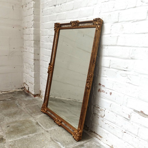 Miroir Deknudt vintage plaqué or