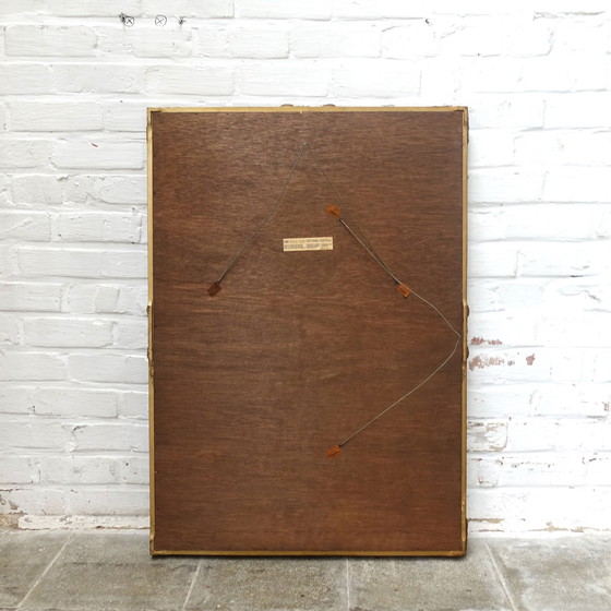 Image 1 of Miroir Deknudt vintage plaqué or
