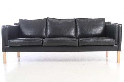 Canapé en cuir design danois de Mogens Hansen