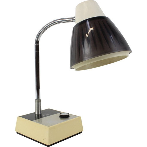 Lampe vintage en plastique et chrome par Sanyo, Japon 1970