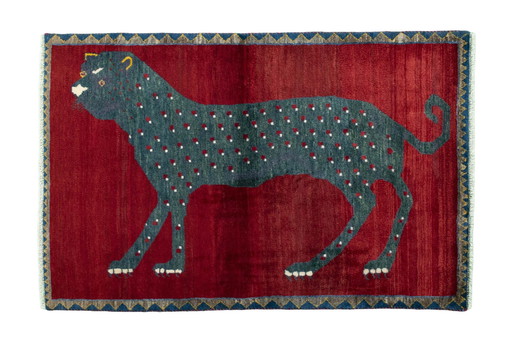 Tapis Gabbeh Nomade noué à la main - 154 X 101 cm