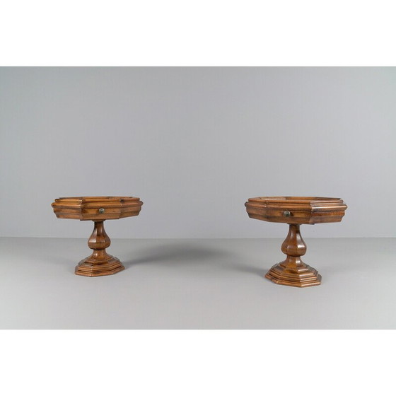 Image 1 of Paire de tables de chevet octogonales, 1960