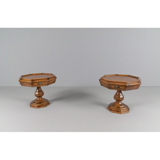 Image 1 of Paire de tables de chevet octogonales, 1960