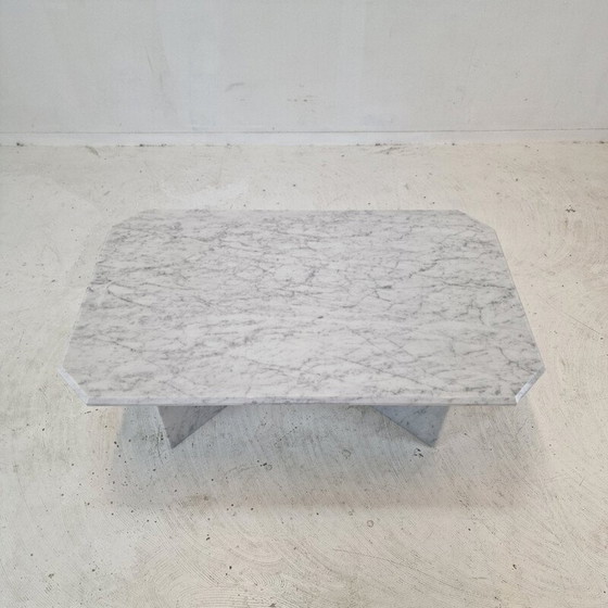 Image 1 of Table basse vintage en marbre, Italie 1980