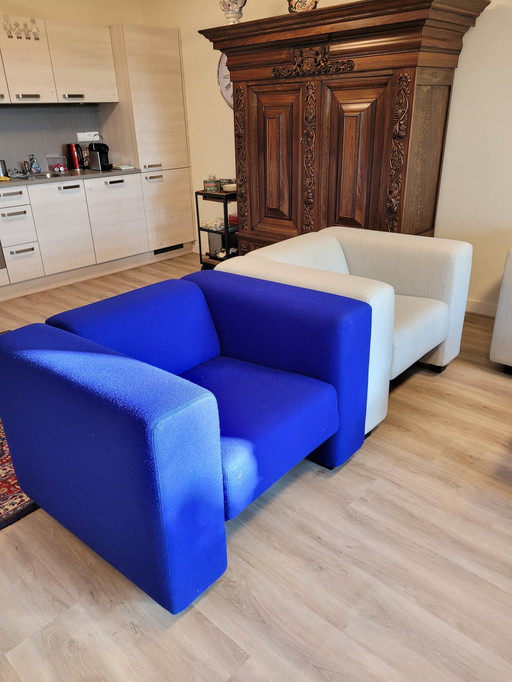 3 places, 2X fauteuil, Gelderland 430 tissu plissé