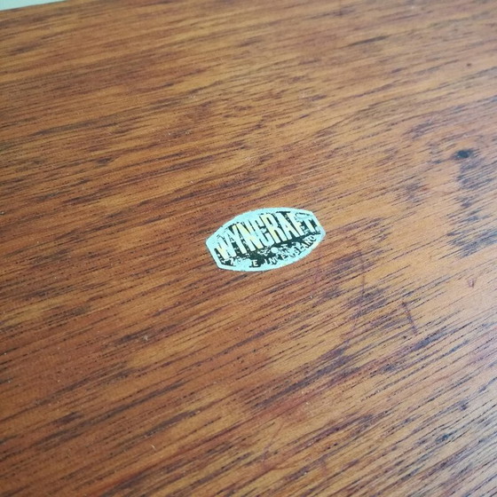 Image 1 of Dessous de plat vintage en teck et céramique de Wyncraft, 1970