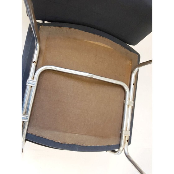 Image 1 of Ensemble de 6 chaises de conseil vintage par Pierre Guariche pour Meurop