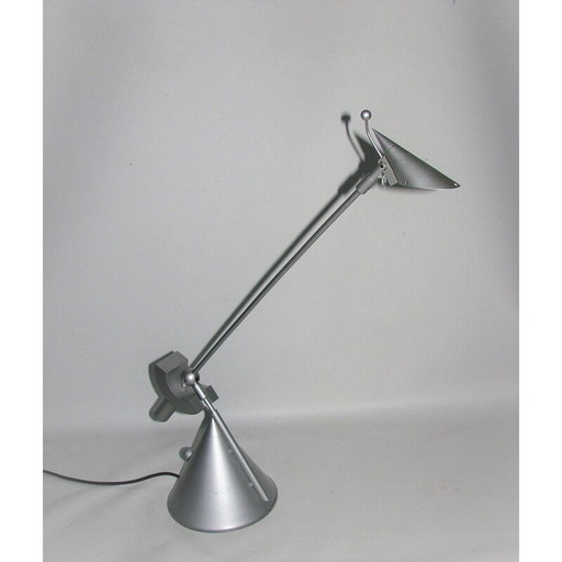 Lampe de bureau suspendue vintage en métal et aluminium, 1980